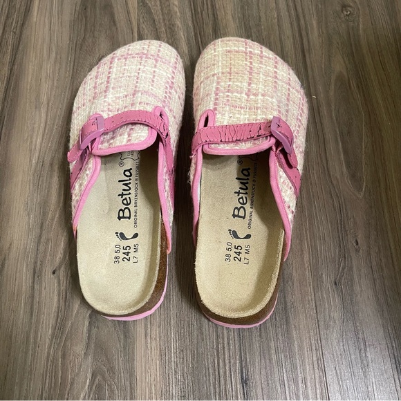 Birkenstock, Betula Woven Plaid Clogs - Picture 11 of 16